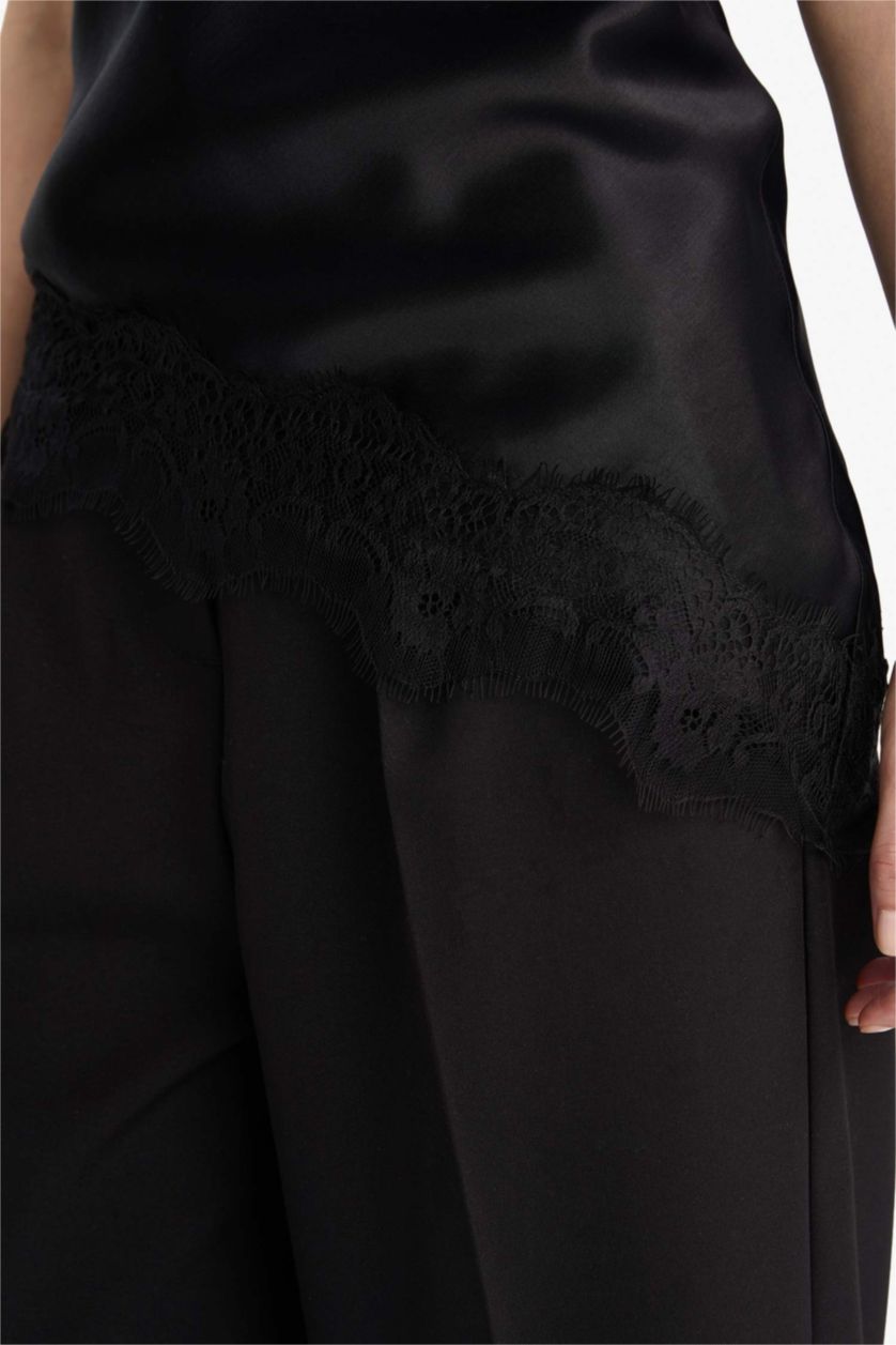 Әйелдерге қара қалыпты пішім v жаға Жеңсіз Блуза