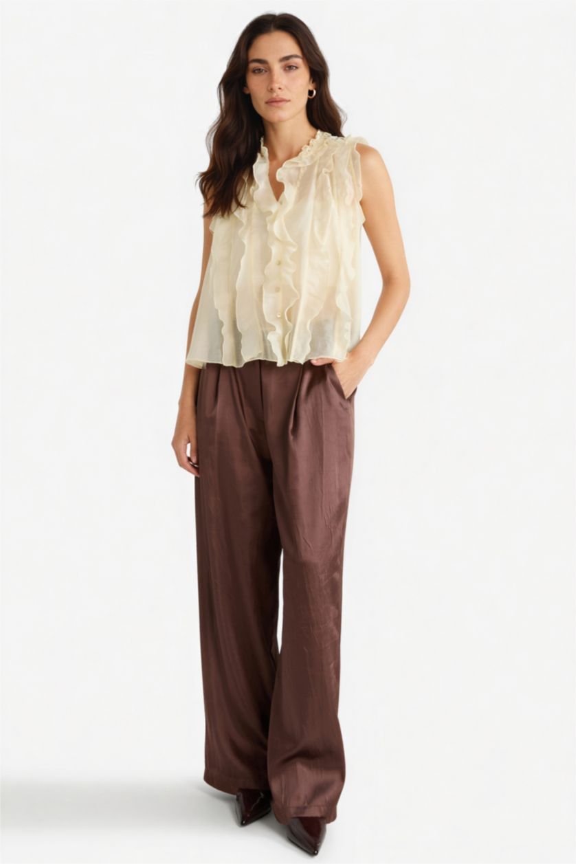 Әйелдерге экру қалыпты пішім Қысқа жеңді Блуза