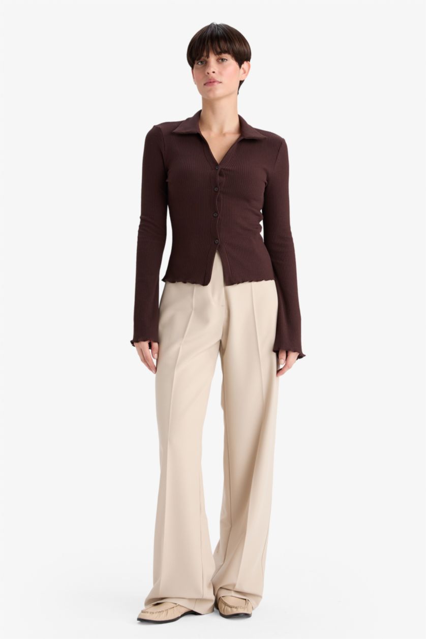 نساء بني سترة مضلع سليم فيت بياقة بولو