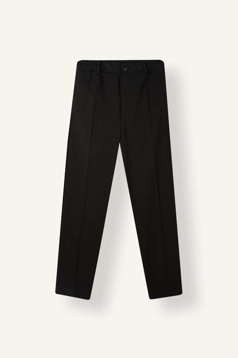 MAN Black Regular Fit Trousers