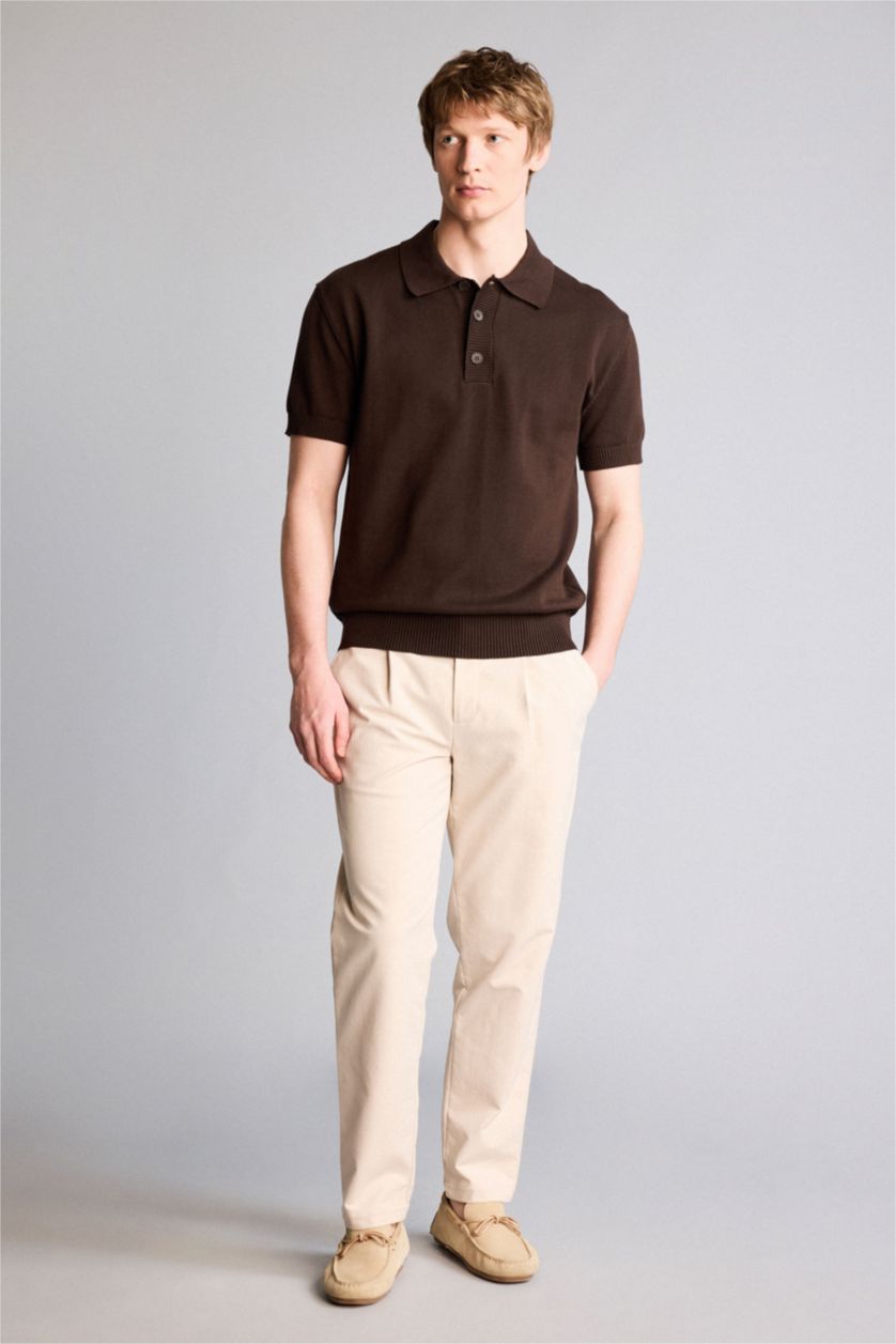 رجال بني تيشيرت بولو نص ردن