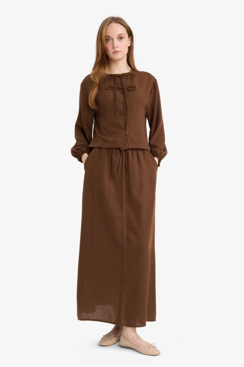 WOMAN Brown Regular Fit