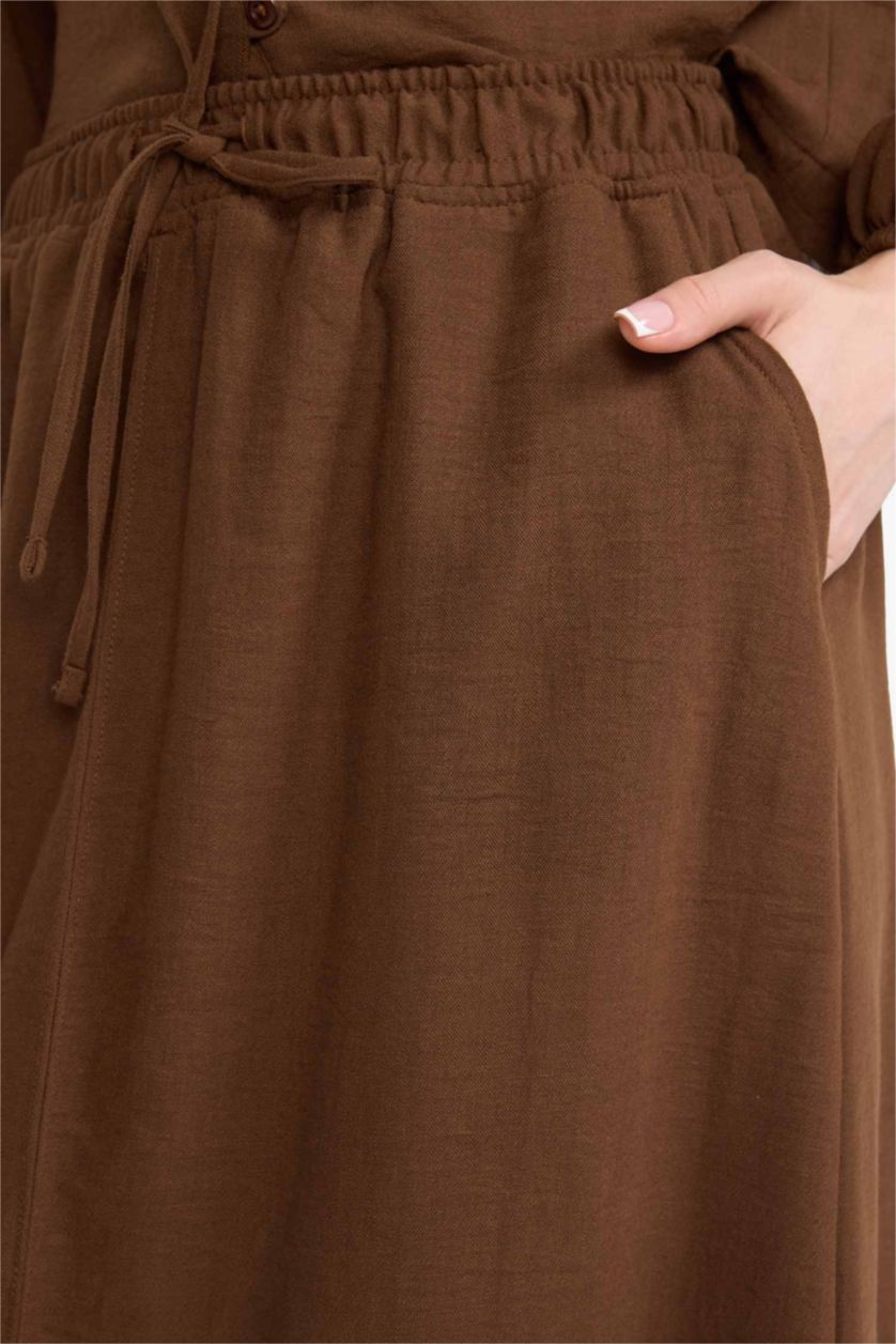 WOMAN Brown Regular Fit
