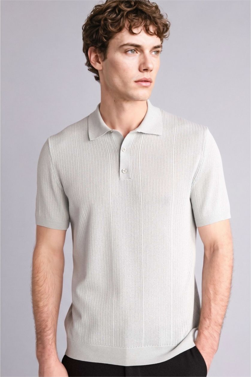 MAN Mint Standard Fit Short Sleeve Polo T-Shirt