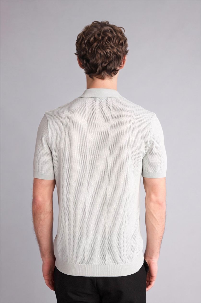 MAN Mint Standard Fit Short Sleeve Polo T-Shirt