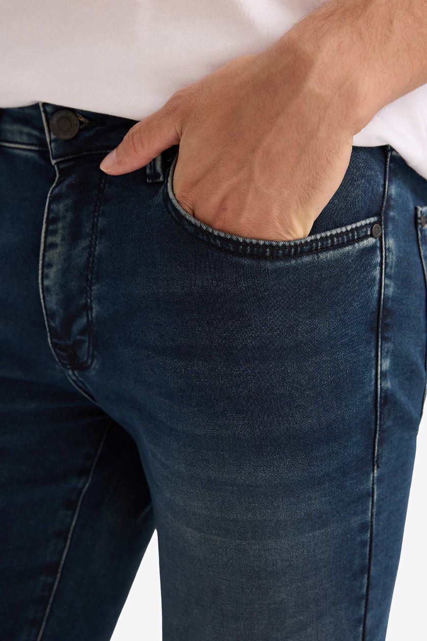 Man Dark Green Pedro Slim Fit Regular Waist Skinny Leg Jeans