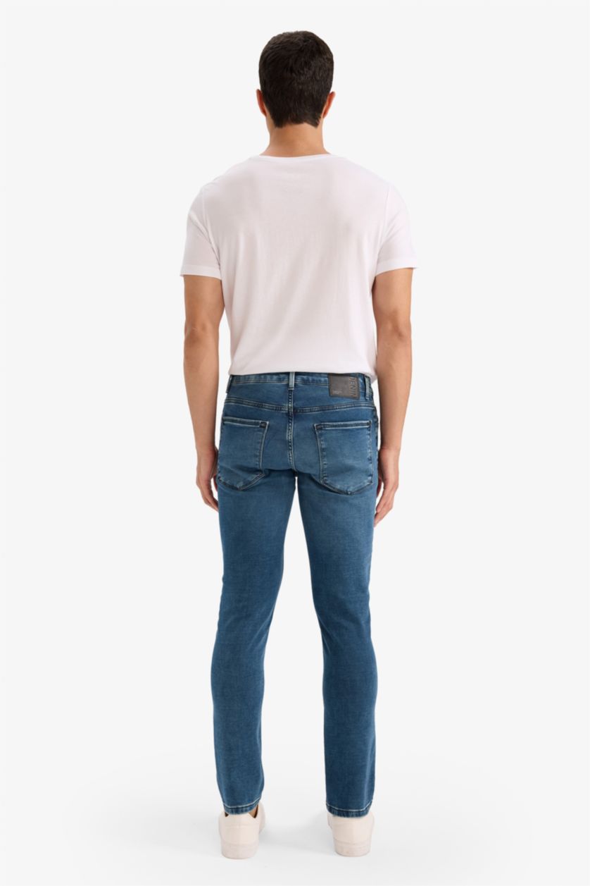 Erkek Koyu Mavi Yumuşak Dokulu Pedro Jean Pantolon