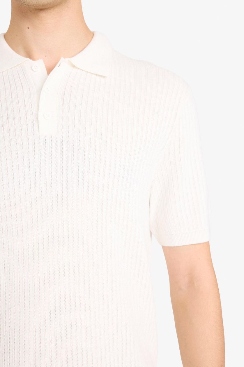 Мужчины Бежевый Футболка поло Standart Fit с коротким рукавом