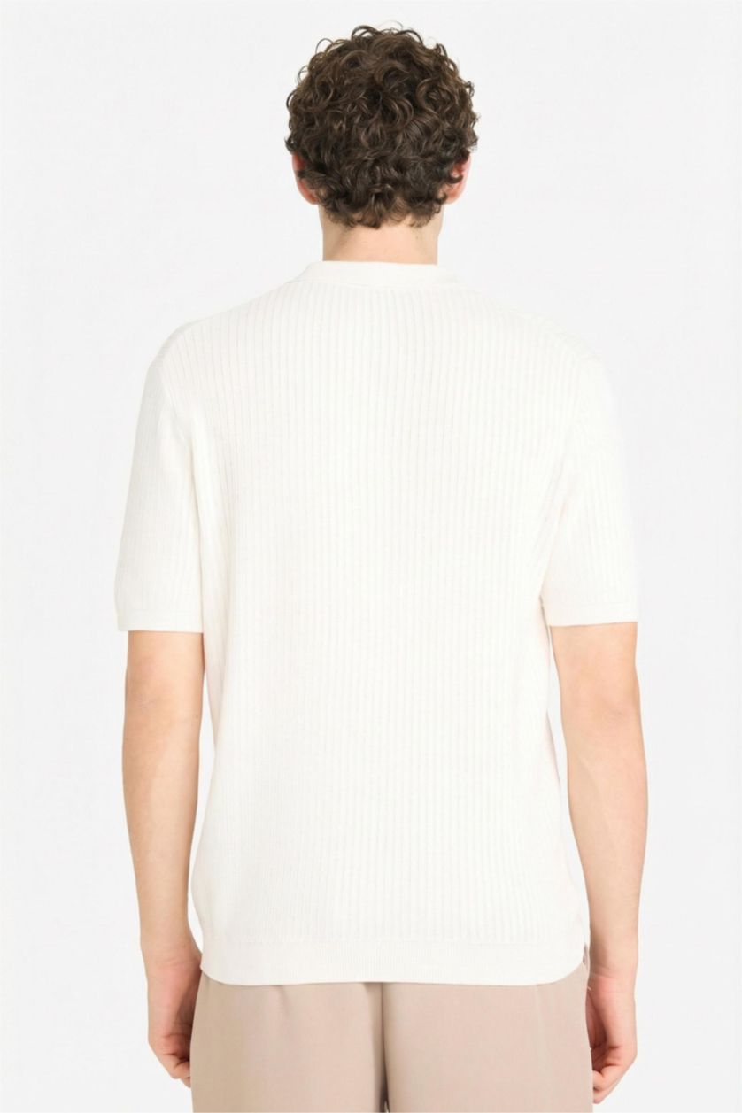 Мужчины Бежевый Футболка поло Standart Fit с коротким рукавом