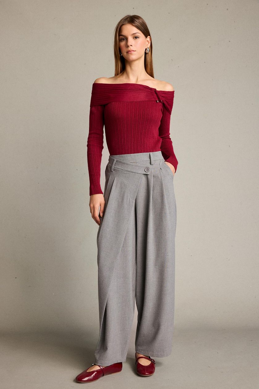 Woman Bordeaux Cardigan