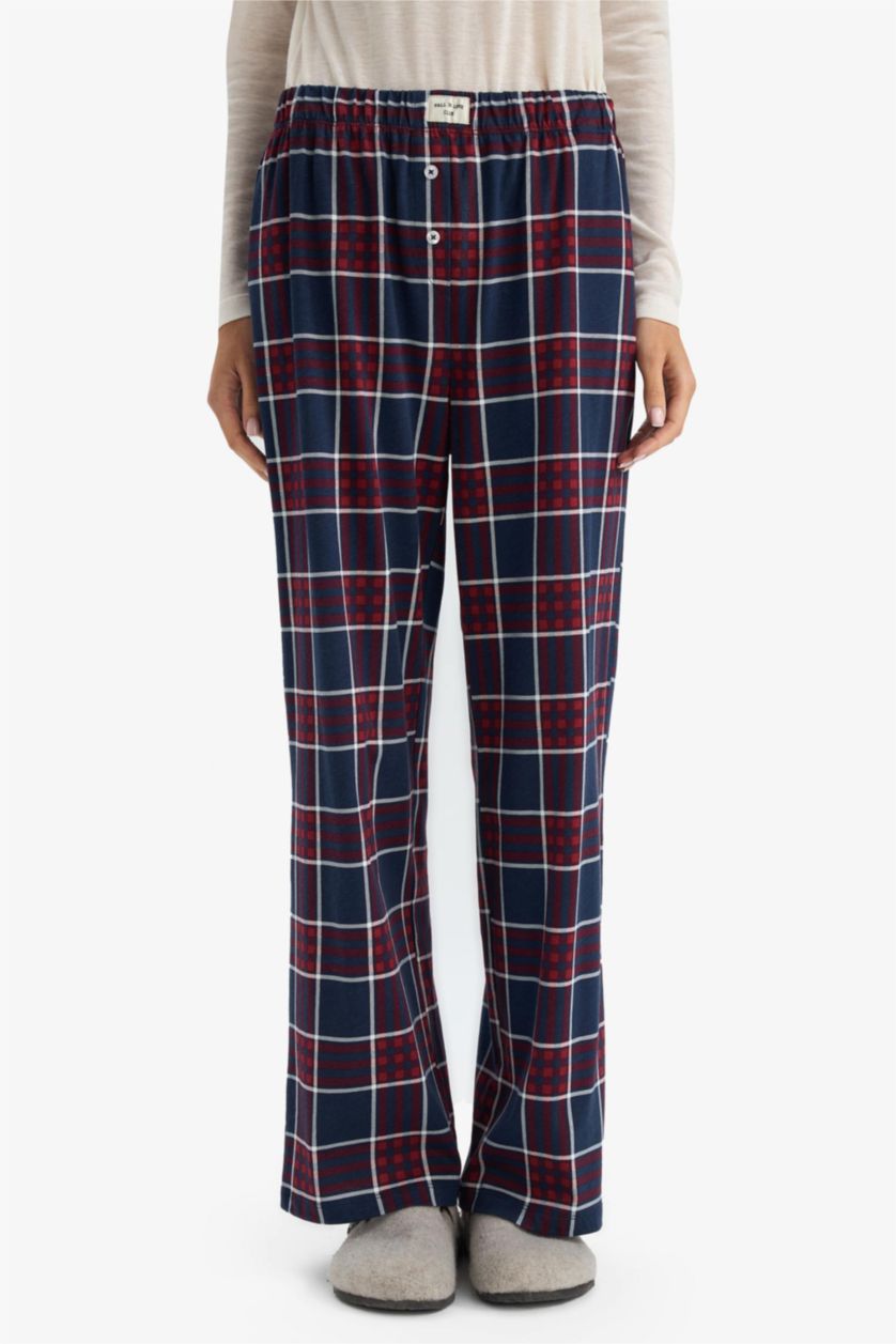 نساء كحلي بنطلون قصة عادية