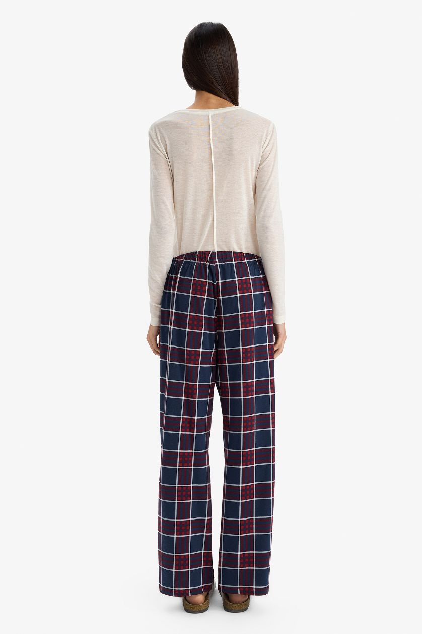 نساء كحلي بنطلون قصة عادية