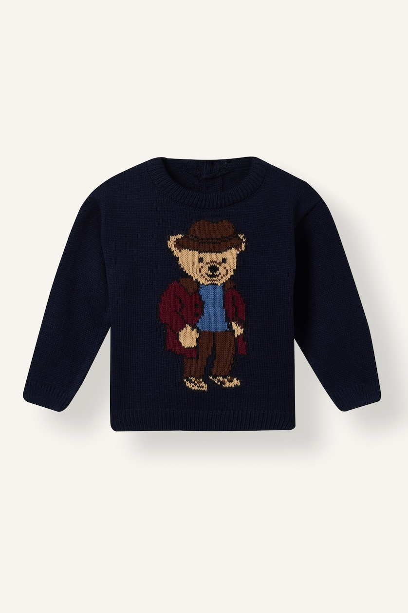 Baby Boys NAVY Baby Boy Oversize Fit Crew Neck Pullover