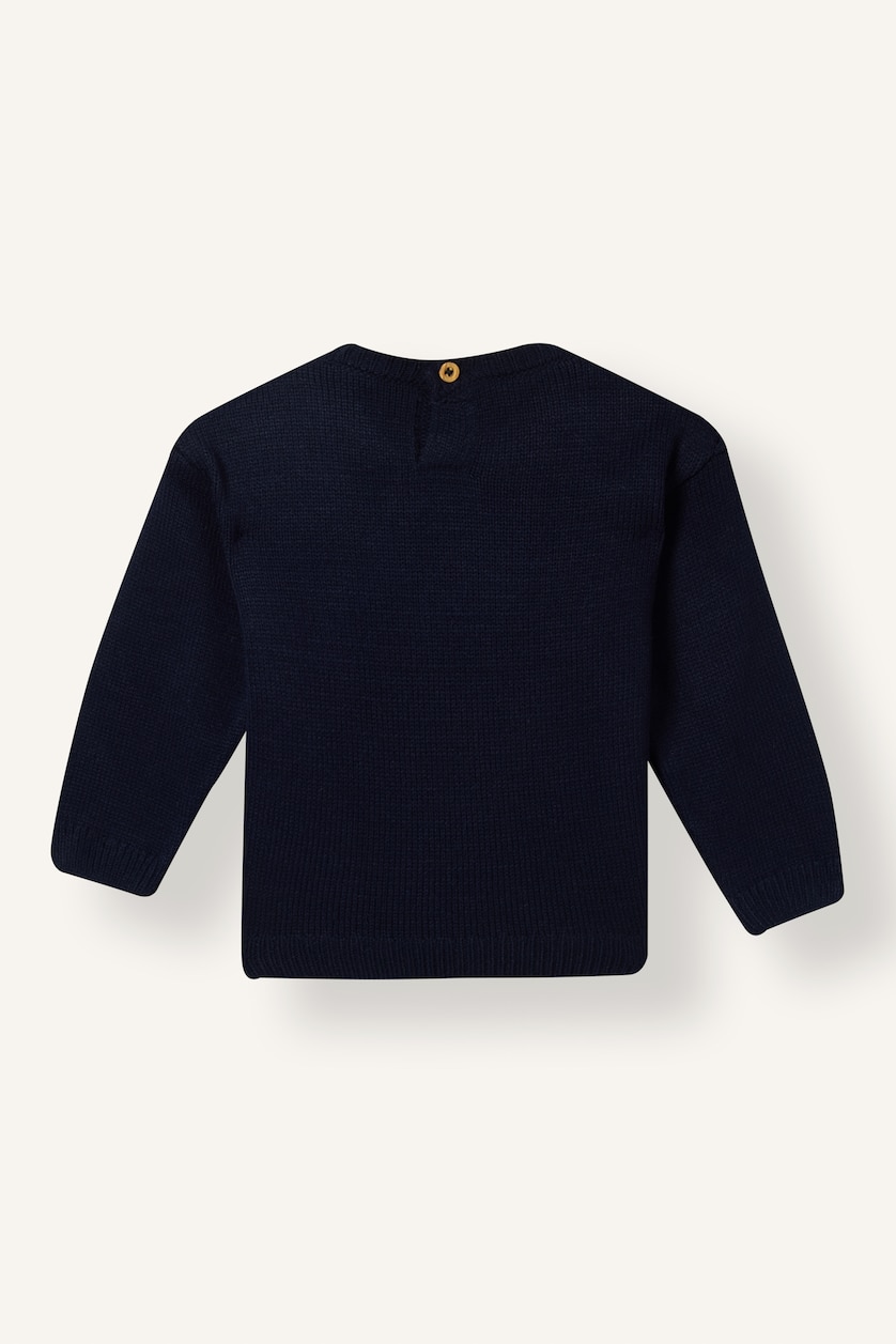 Baby Boys NAVY Baby Boy Oversize Fit Crew Neck Pullover