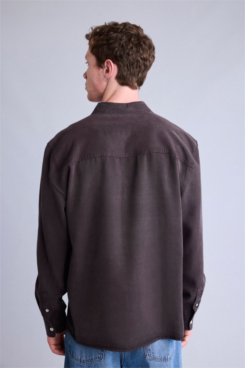 Мужчины Коричневый Рубашка Regular Fit