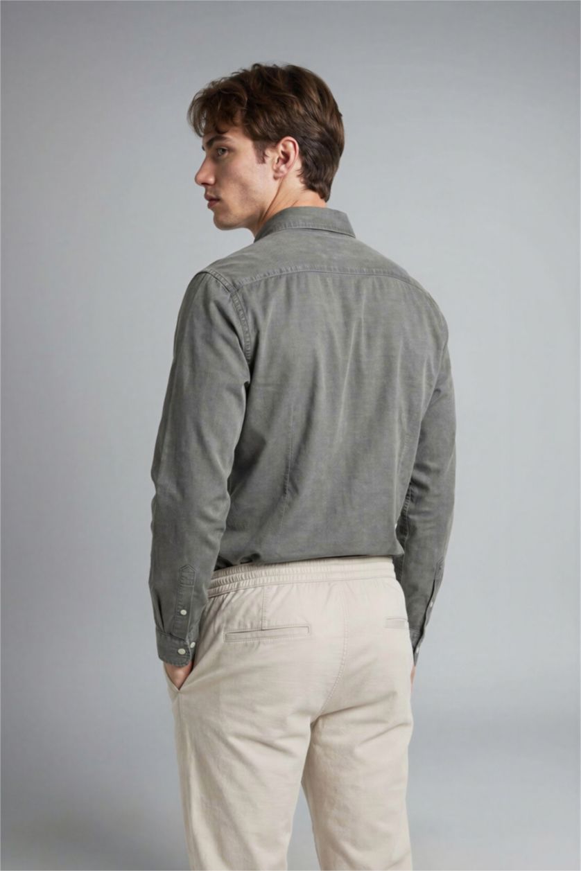 HOMME Anthracite Chemise premium en tencel