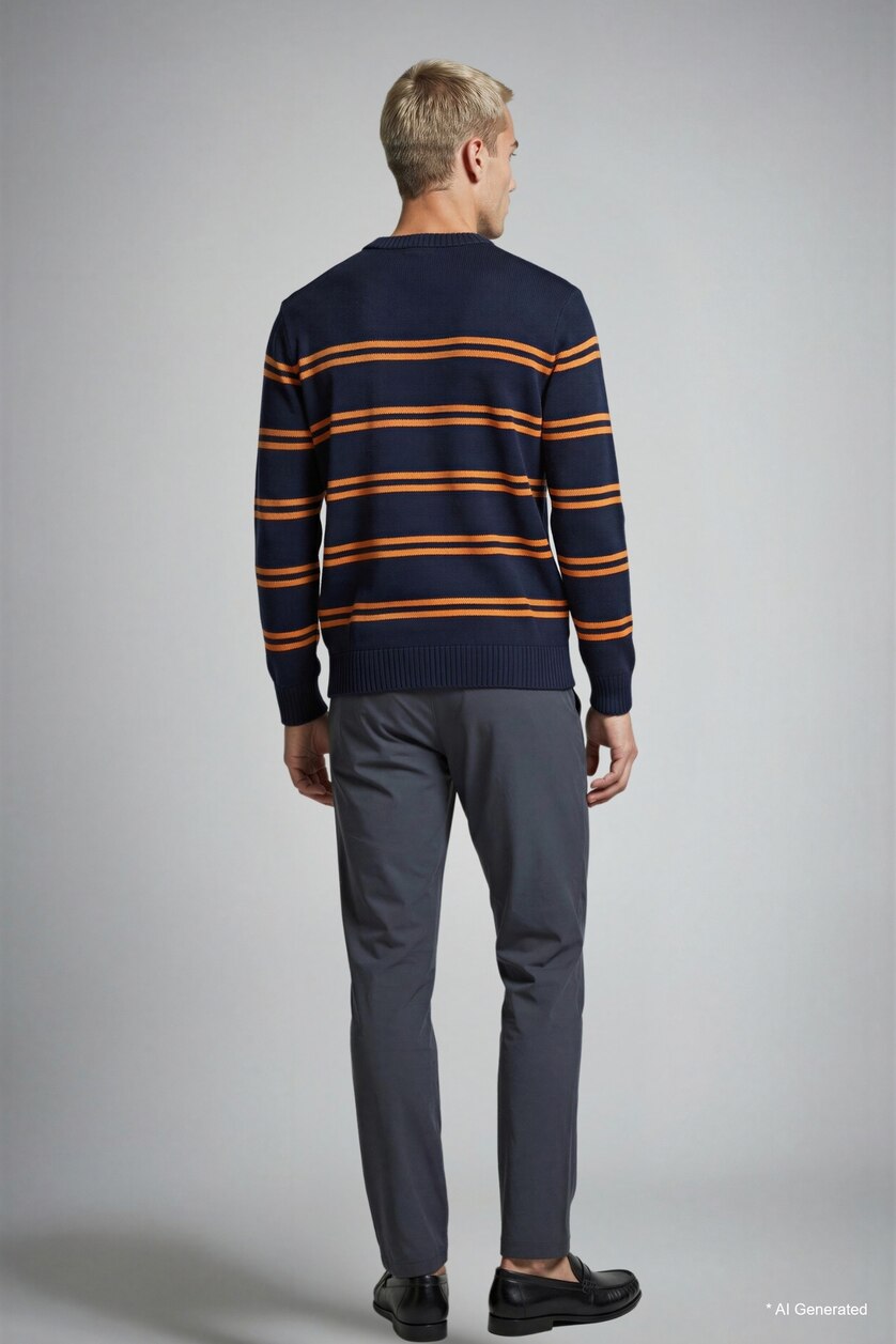 Man NAVY Premium Relax Fit Trousers
