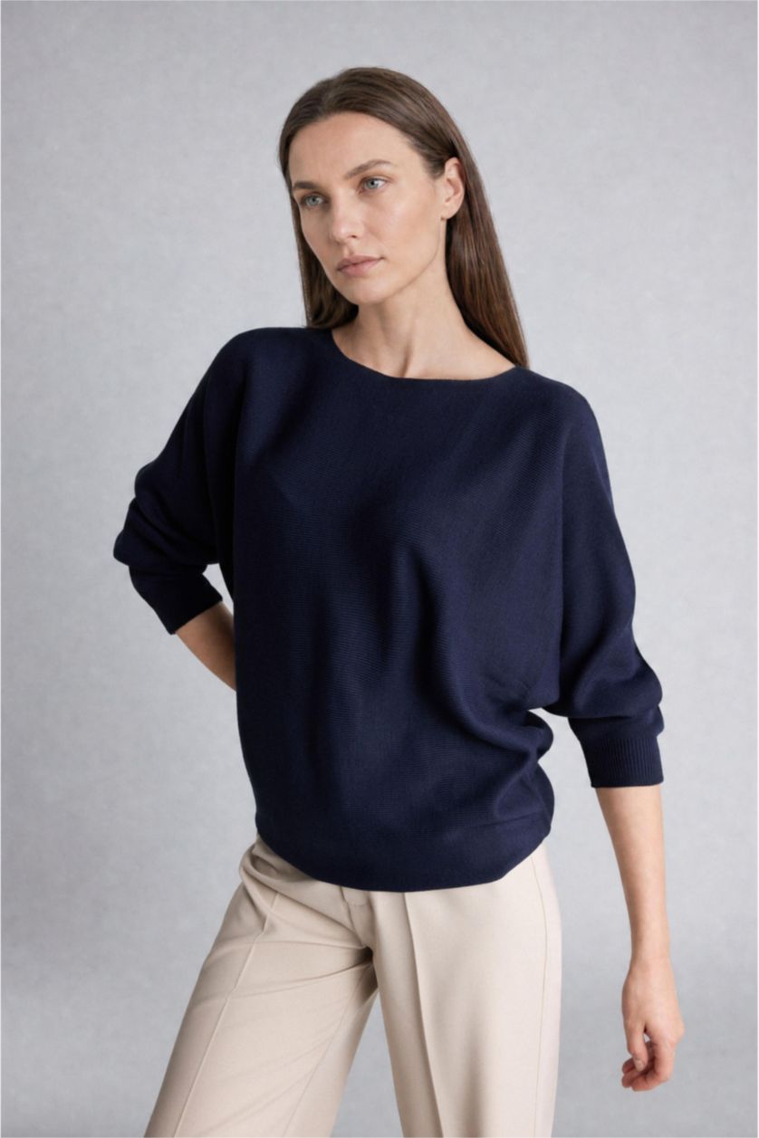 Women NAVY Knitwear Pullover