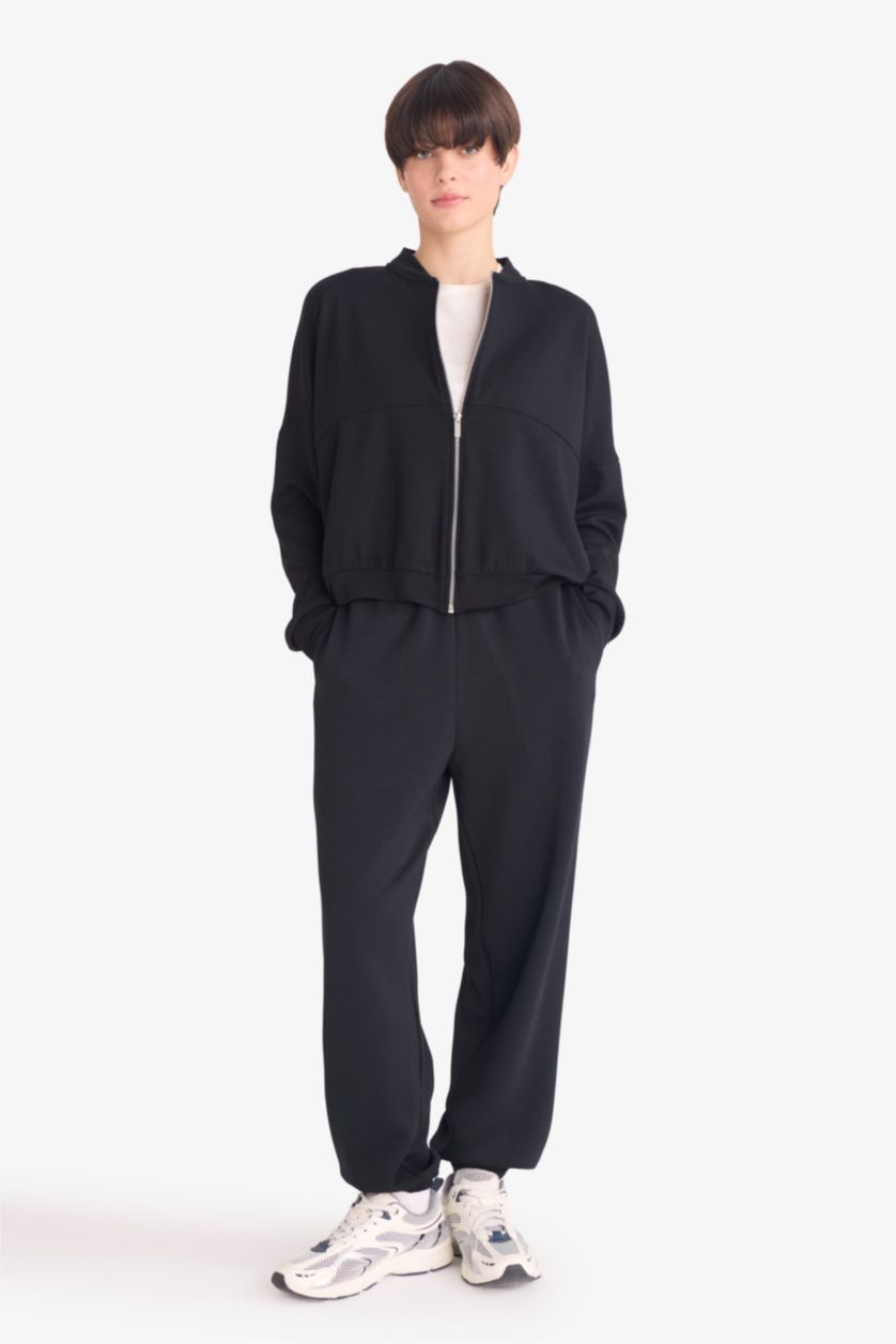 Woman Black Basic Cardigan