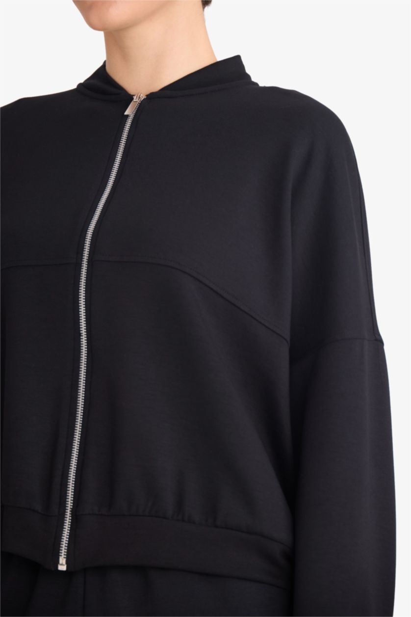 Woman Black Basic Cardigan