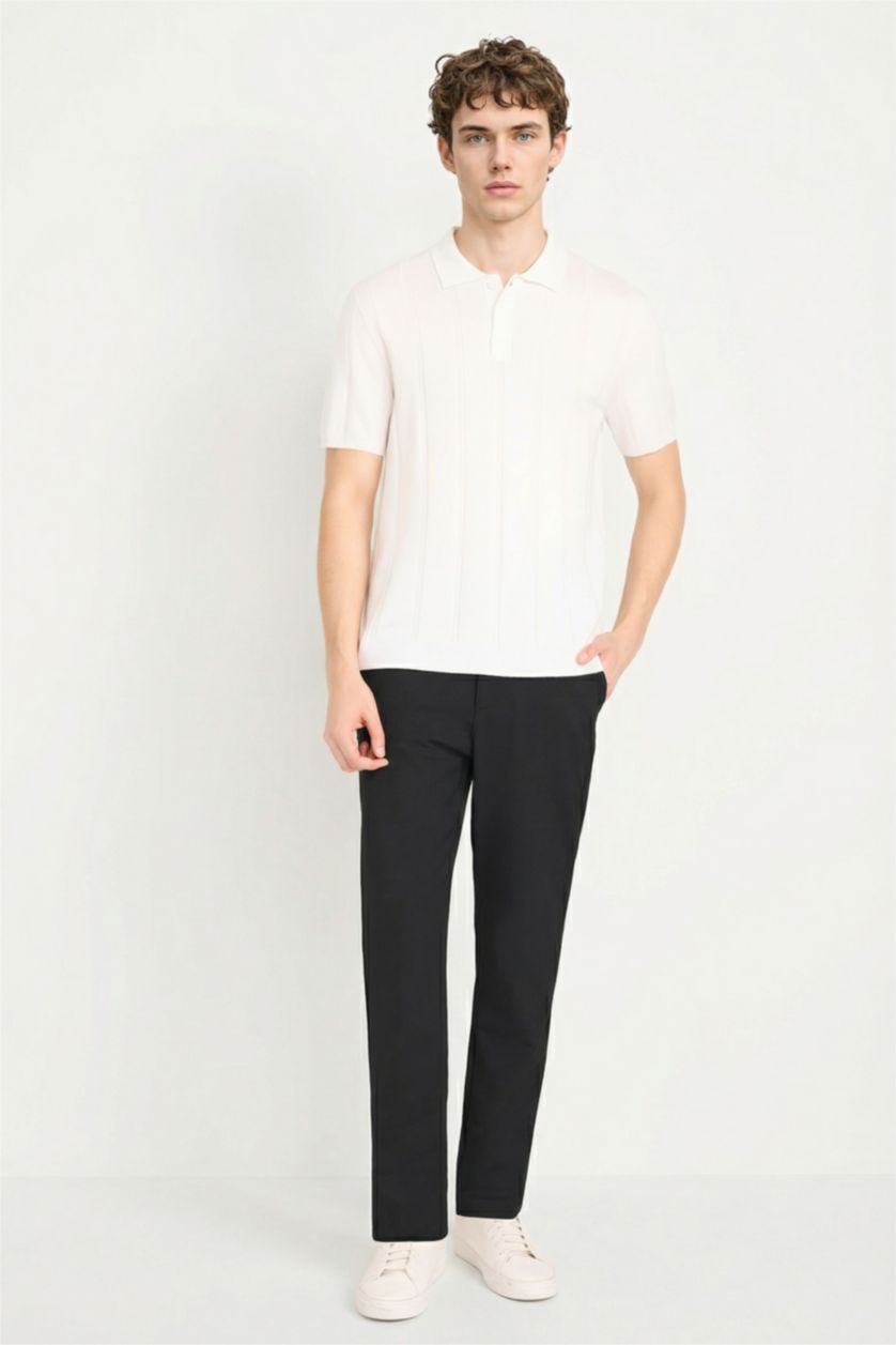 Мужчины Бежевый Футболка поло Standard Fit с коротким рукавом