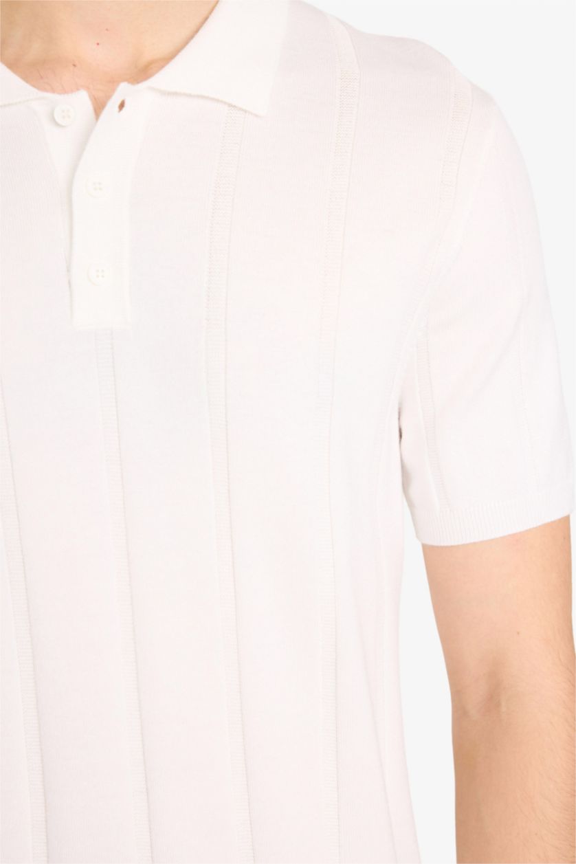 Мужчины Бежевый Футболка поло Standard Fit с коротким рукавом