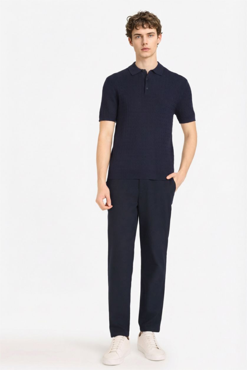 Мужчины Синий Футболка поло Standard Fit с коротким рукавом