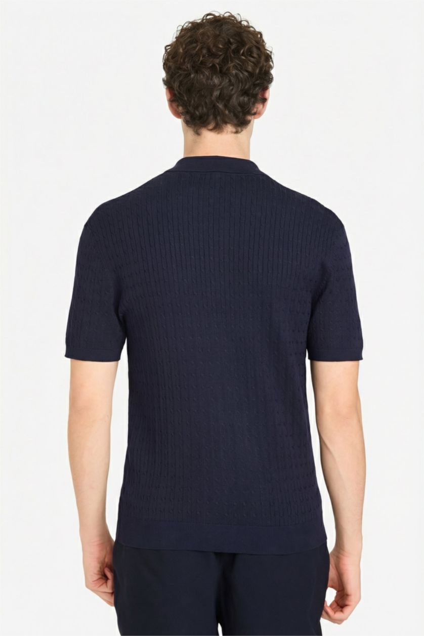 Мужчины Синий Футболка поло Standard Fit с коротким рукавом