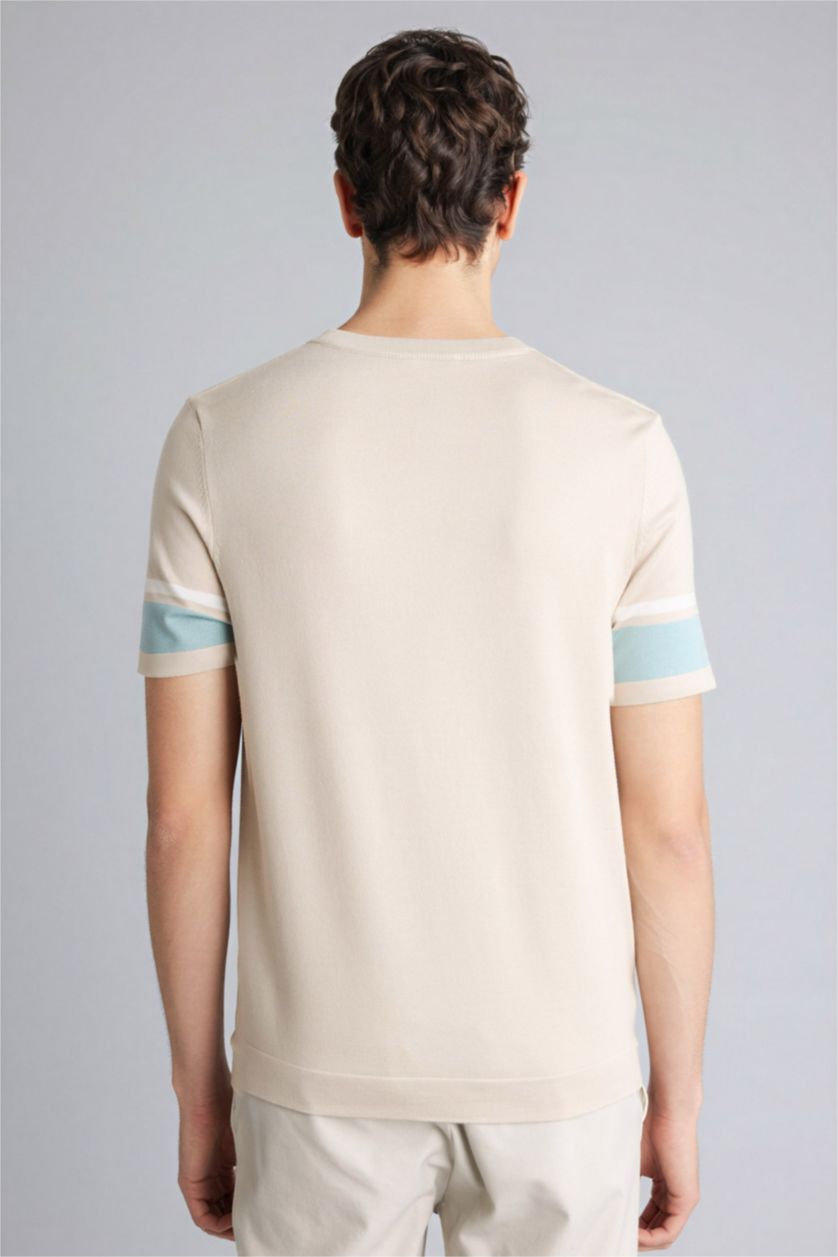 Мужчины Бежевый Футболка поло Standard Fit с коротким рукавом