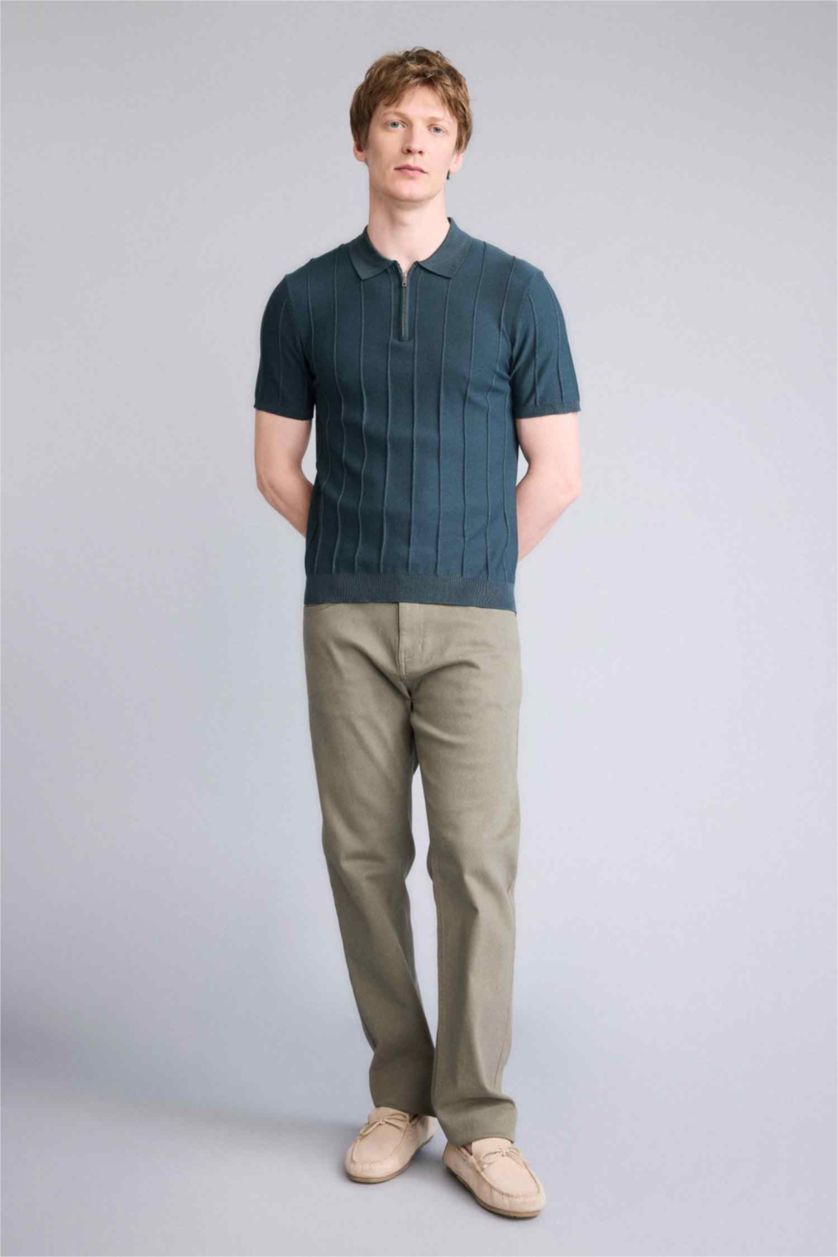 MAN Dark Green Standard Fit Short Sleeved Polo T-Shirt
