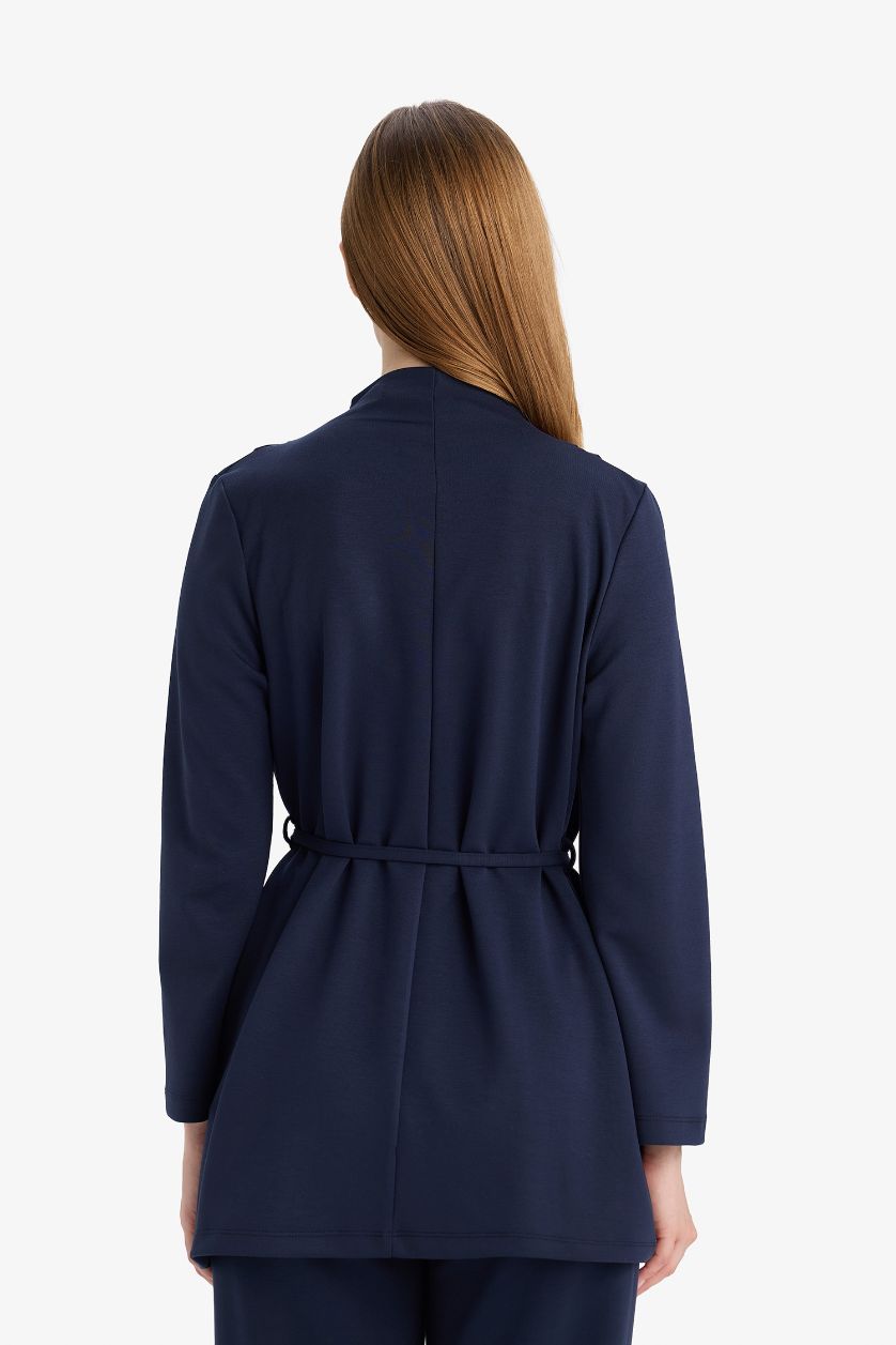 WOMAN NAVY Regular Fit Long Sleeve Tunic