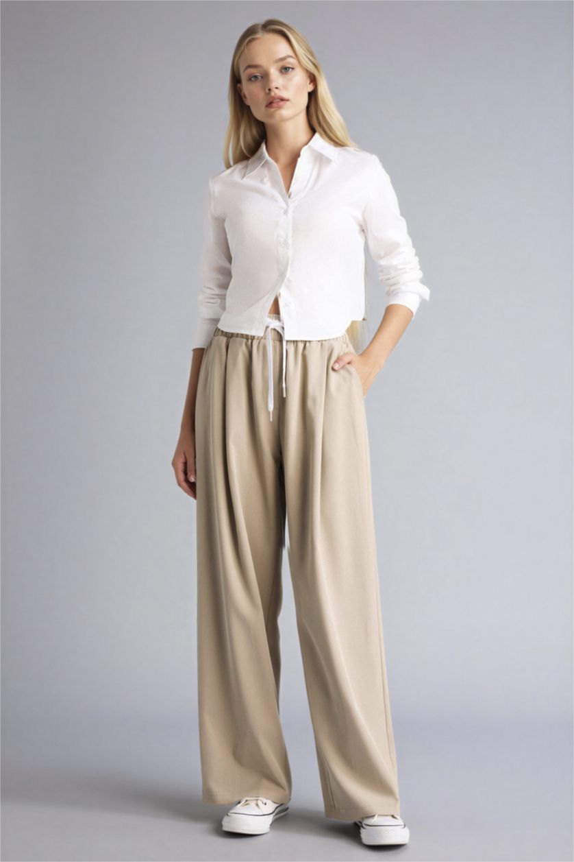 Әйелдерге ашық реңк багги Шалбар