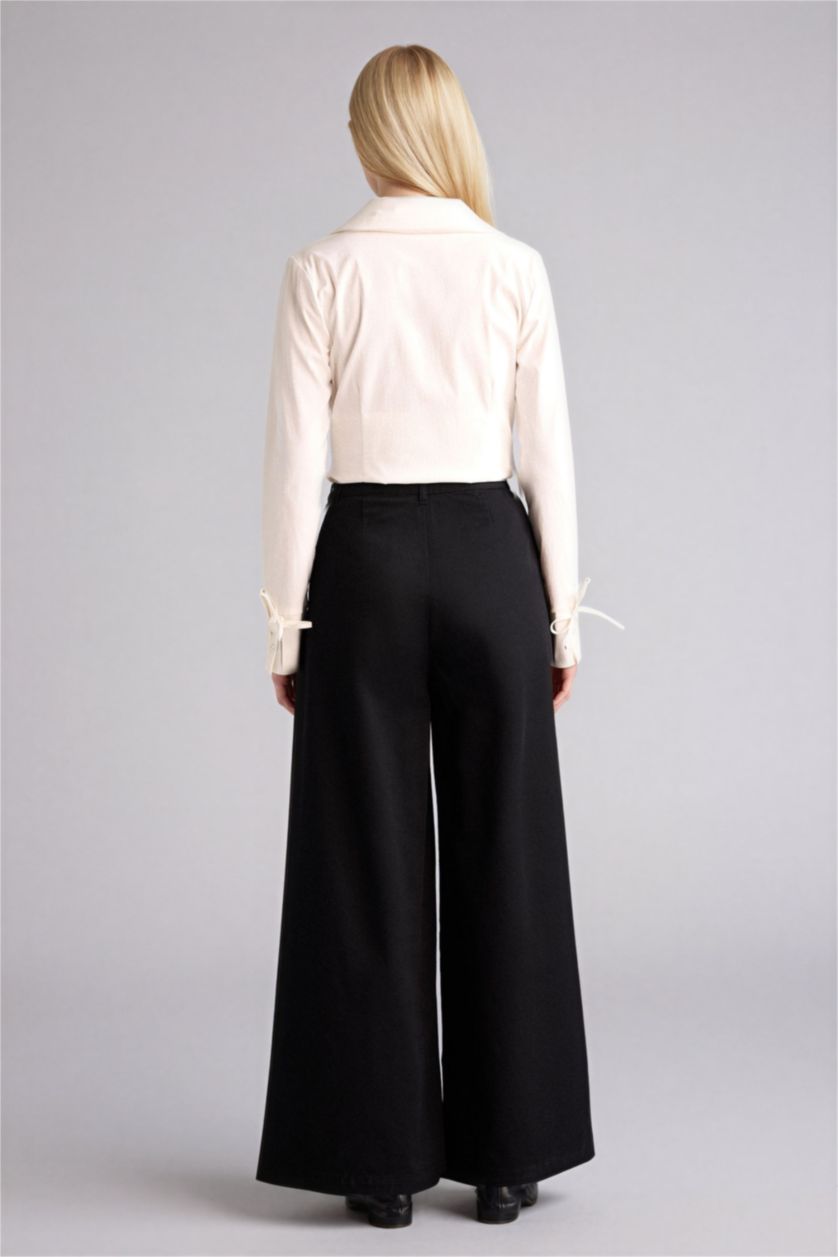 Женщины Черный Брюки Wide Leg для женщин