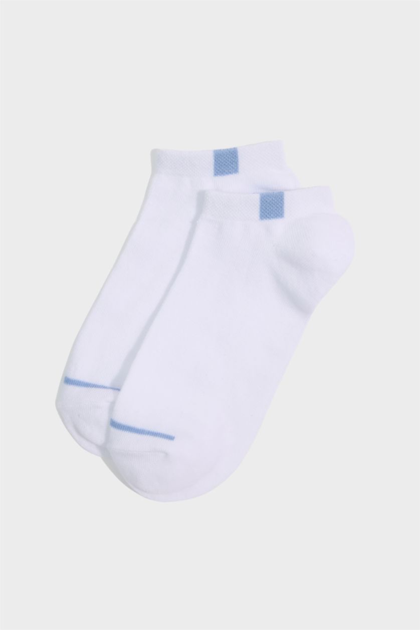 WOMAN White 3 piece Cotton Short Socks