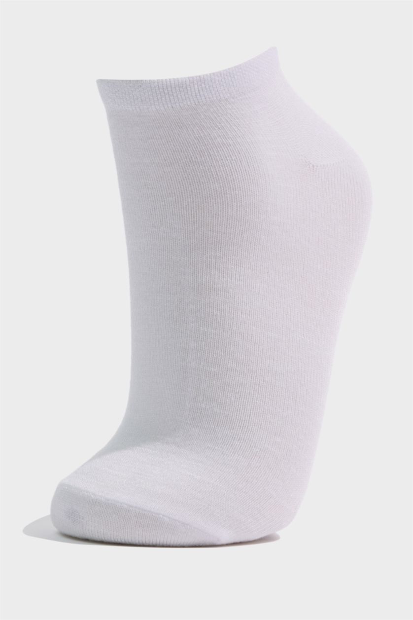 Kadın Beyaz Kadın 3'lü Bambu Patik Çorap