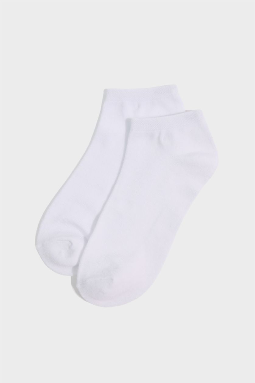 Kadın Beyaz Kadın 3'lü Bambu Patik Çorap