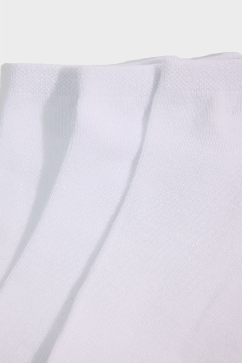 Kadın Beyaz Kadın 3'lü Bambu Patik Çorap