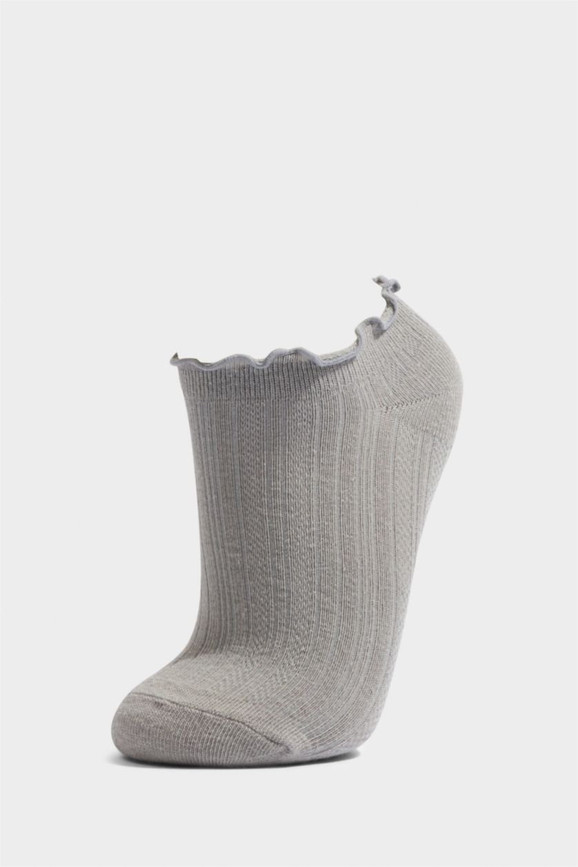 FEMME Karma Lot de 3 Chaussettes invisibles en coton à volants pour femme