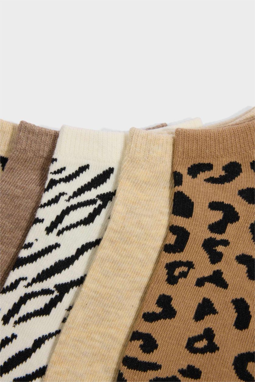 Kadın Karma 5'li Pamuklu Patik Çorap