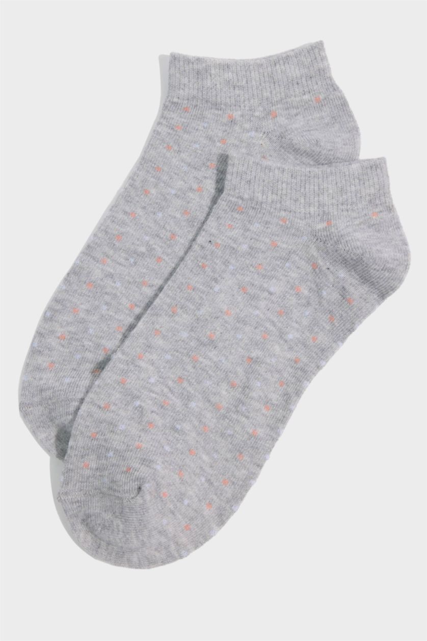 Kadın Karma Kadın 5'li Pamuklu Patik Çorap