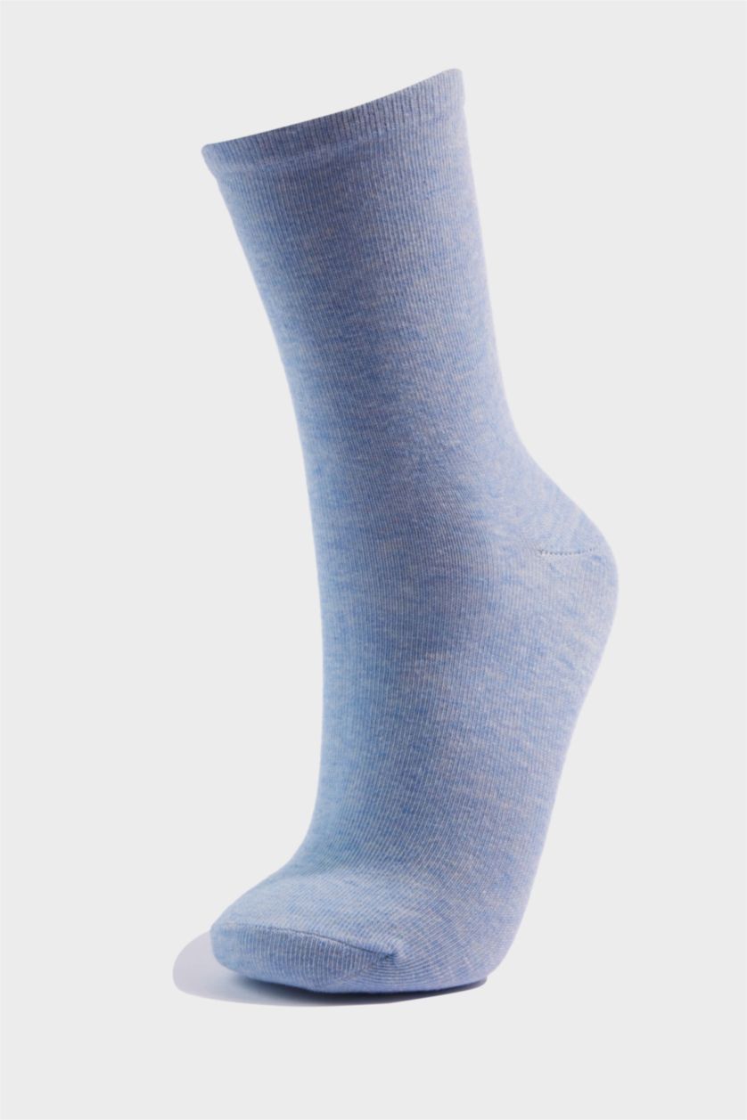 Kadın Karma Kadın 5'li Pamuklu Uzun Çorap