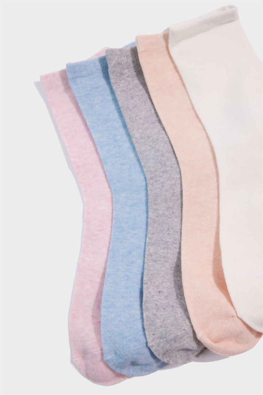 Kadın Karma Kadın 5'li Pamuklu Uzun Çorap
