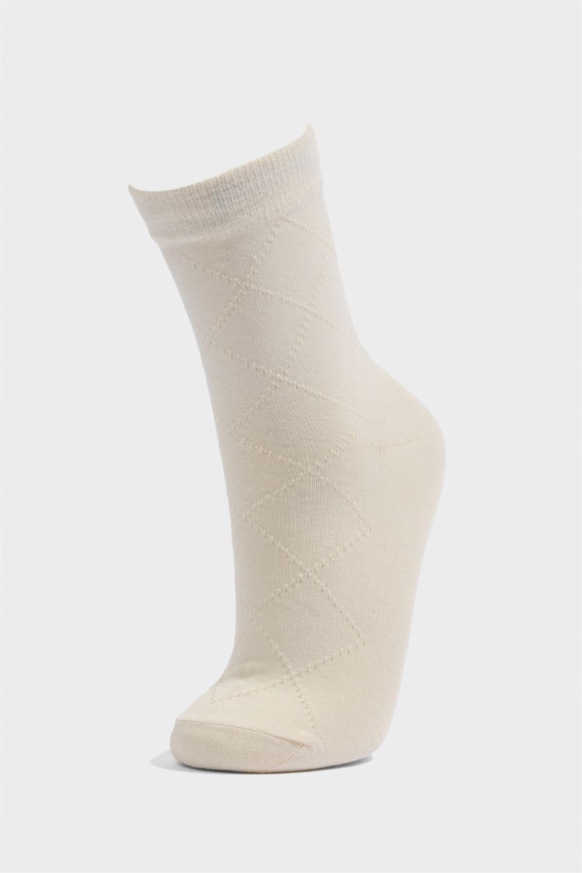 حريمي MIXED شرابات طويلة حريمي قطن - 5 قطع