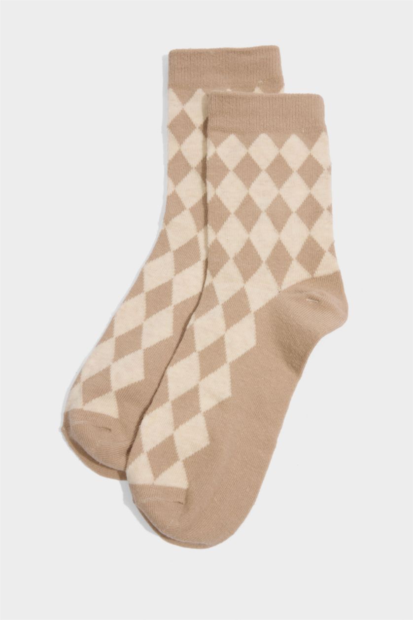 حريمي MIXED شرابات طويلة حريمي قطن - 5 قطع