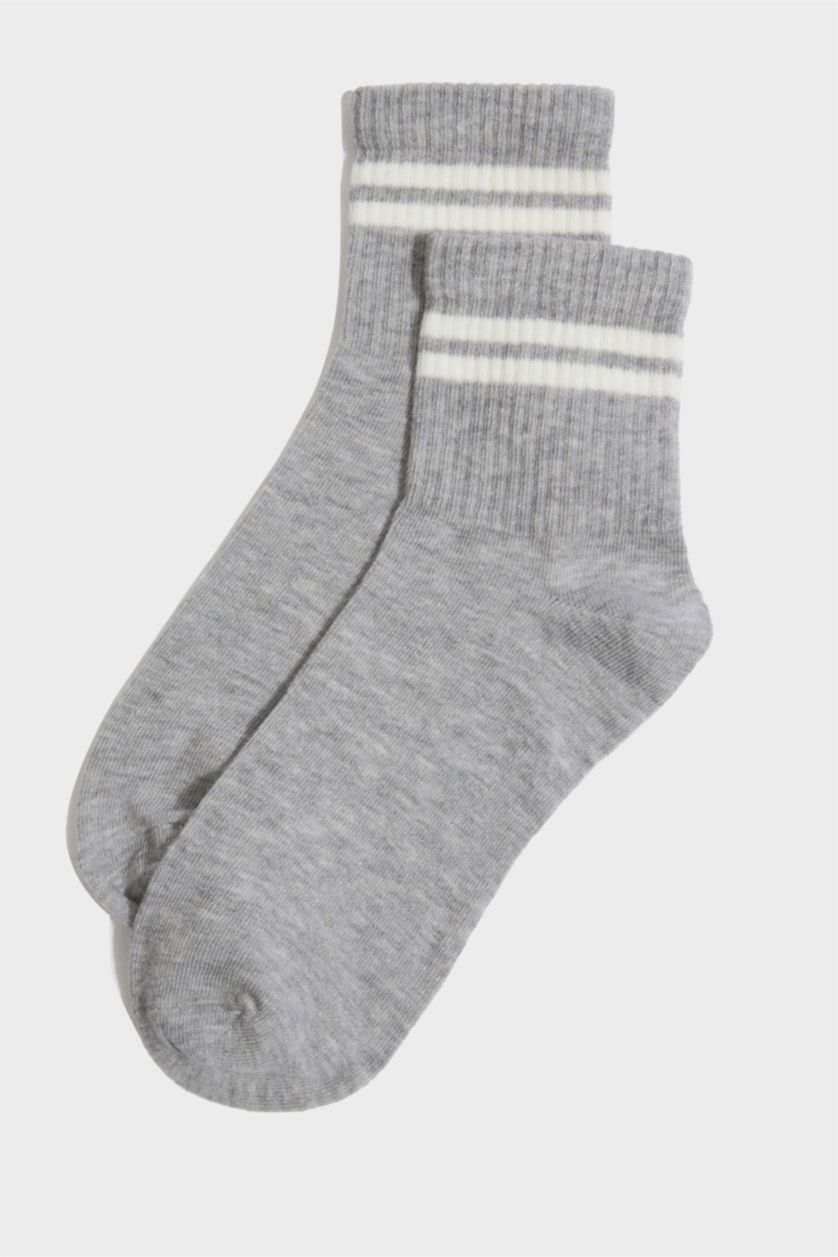 Kadın Karma Kadın 3'lü Pamuklu Soket Çorap