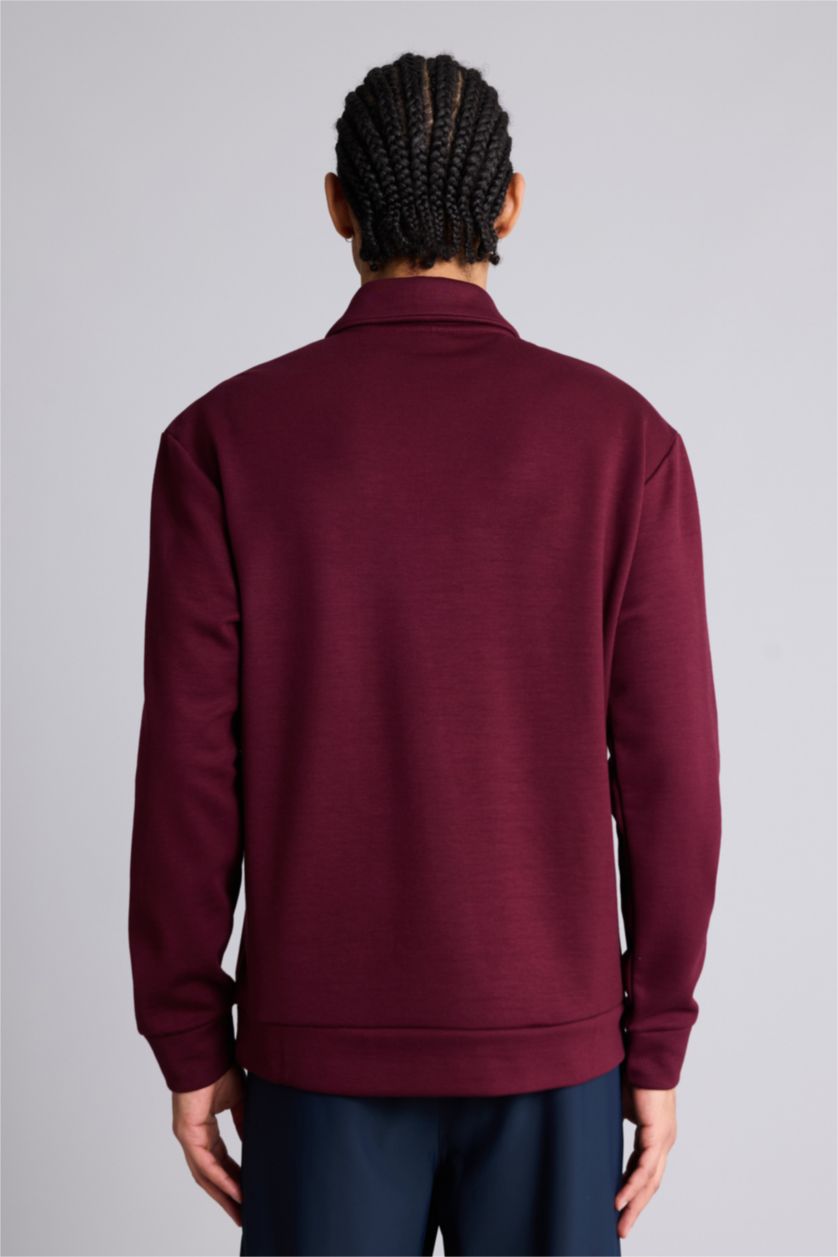 رجال خمري سويت شيرت رياضي قصة عادية بياخة بولو