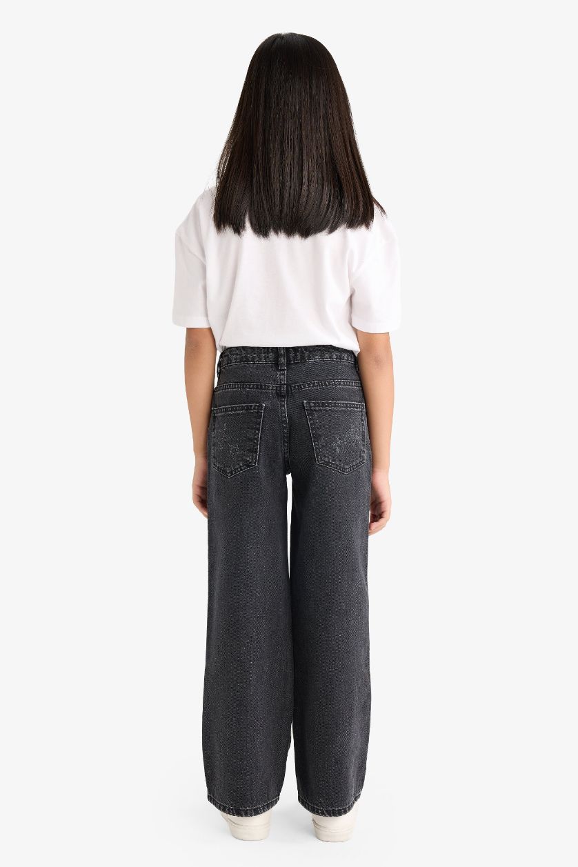 GIRLS & TEENS Black Girl Wide Leg Jeans