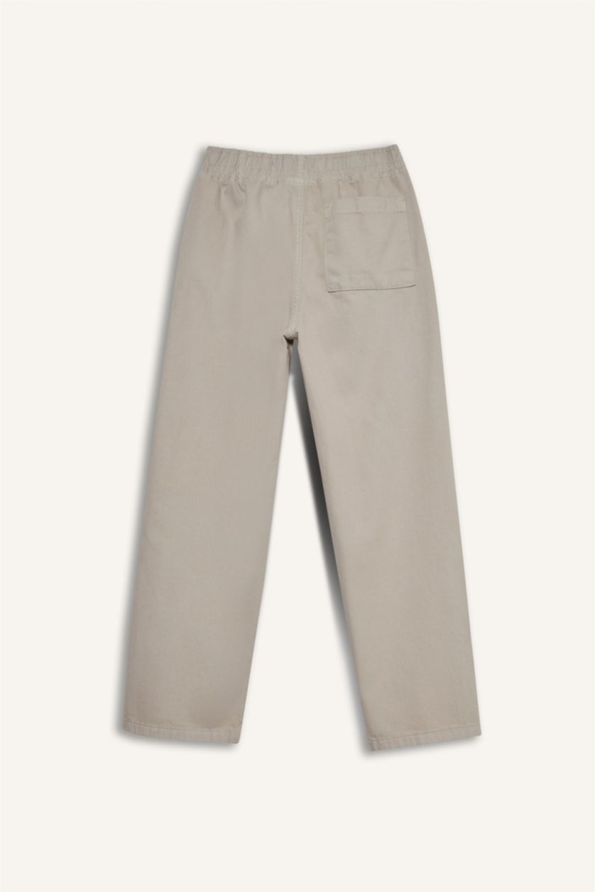 أولادي رمادي بنطلون جبردين اولادي قصة عادية وخصر مطاطي