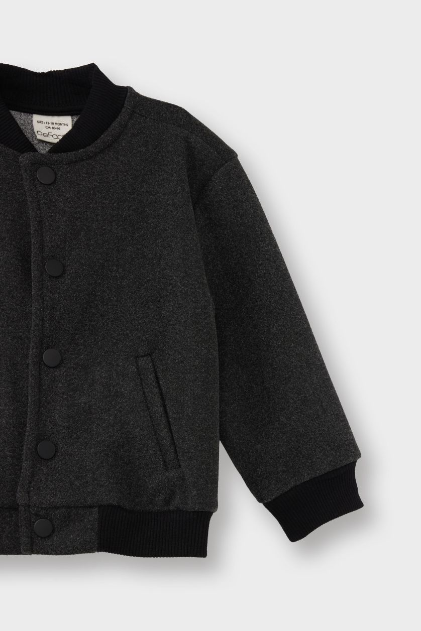 BABY BOY Anthracite Boy Bomber Jacket