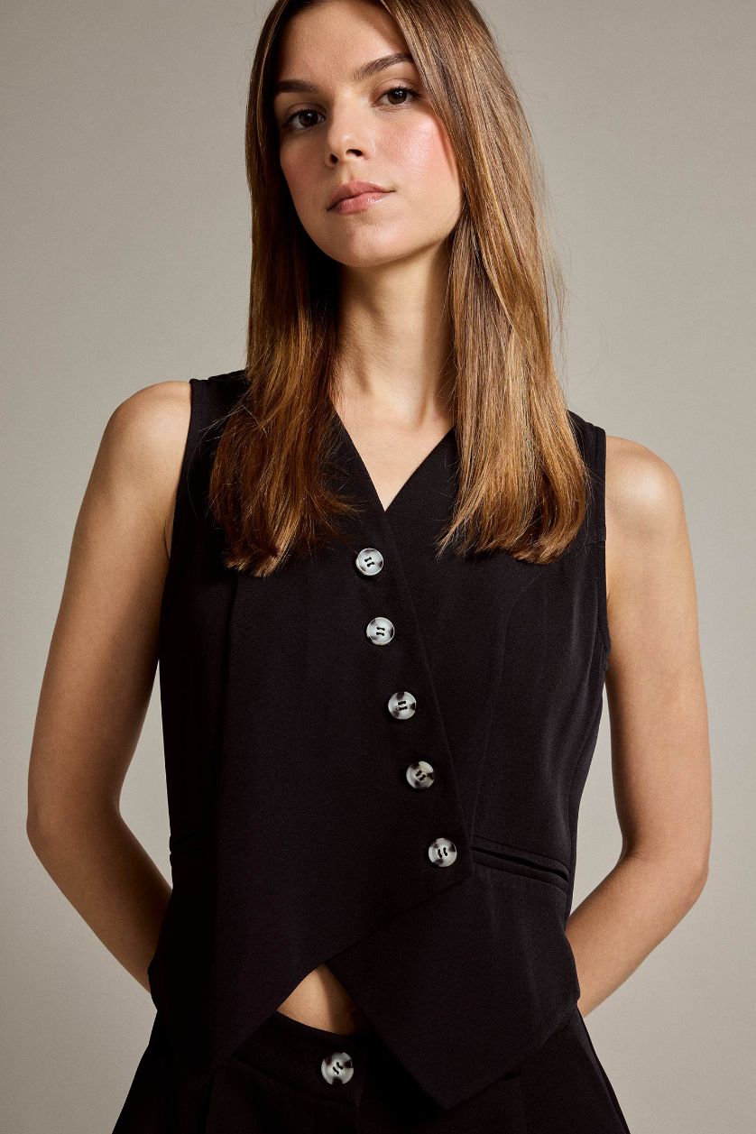 Kadın Siyah Slim Fit Dar Kesim Tulum